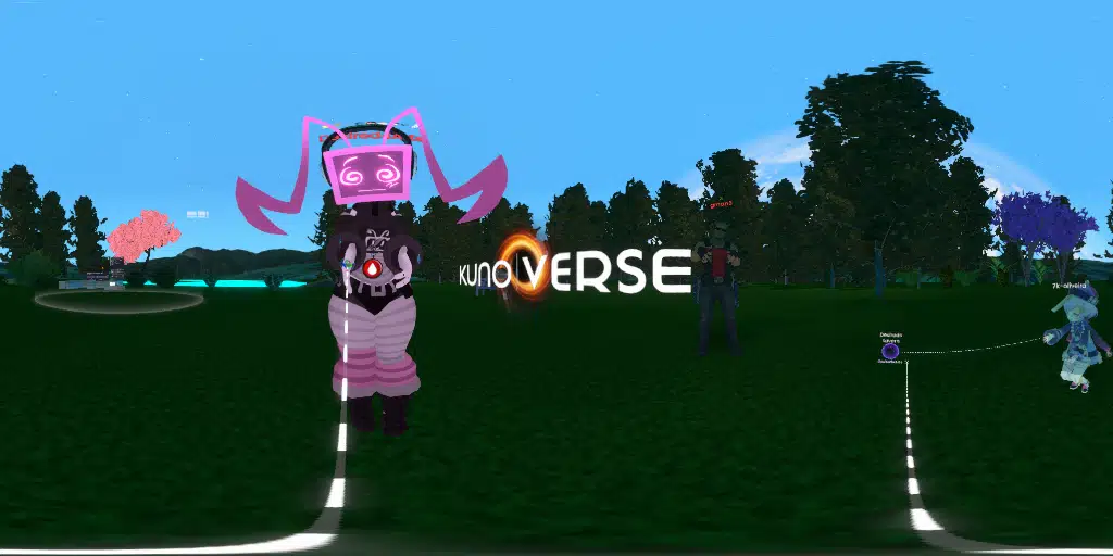 Desi's outdoor chill and build zone.
