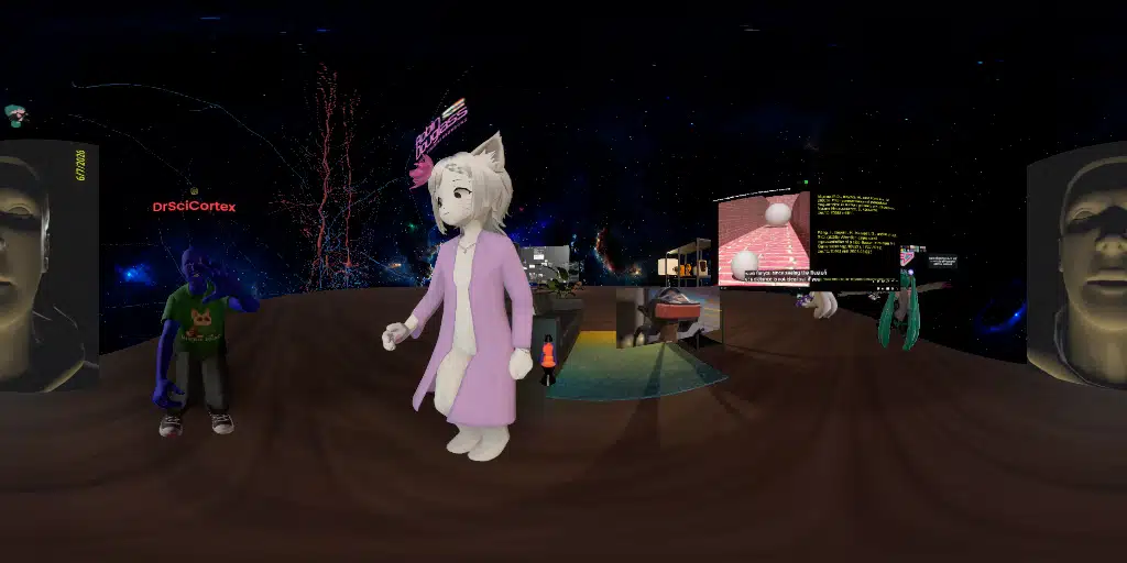 (h)The VR-HUG World 7