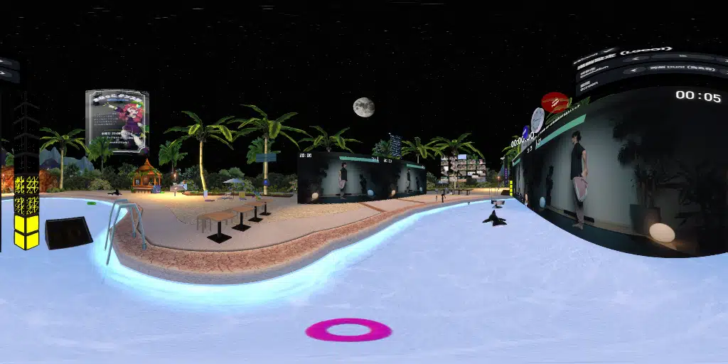 まねっこダンス部 <color=cyan>*雑談OK デスクトップOK 初心者歓迎* </color>＠Tropical Pool II (Night)